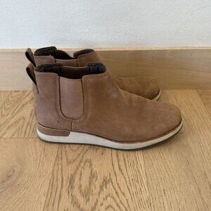 Merrell Pull On Ankle Boots Womens 10 Tan Brown Leather Winter Shoes